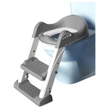 Eazy Kids Step Stool Foldable Potty Trainer Seat - Grey