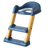 Eazy Kids Step Stool Foldable Potty Trainer Seat - Blue