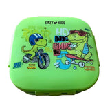 Eazy Kids Square 1000ml Bento Lunch Box T-Rex - Green