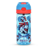 Eazy Kids Dinosaur Tritan Water Bottle with Spray 420ml - Blue