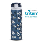 Eazy Kids Football Tritan Water Bottle With Spray 750ml - Blue