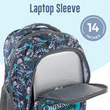 Eazy Kids T-Rex 18Inch Trolley Backpack With Lunch Bag And Pencil Case (Set of 3)