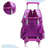 Eazy Kids Mermaid 16Inch Trolley School Bag, Lunch Bag & Pencil Case - Purple (Set of 3)