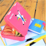 Nohoo Unicorn 3D Bag With Bento Lunch Box - Pink