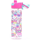 Eazy Kids Unicorn Desert Lunch Box Set and Tritan Water Bottle with Spray 750ml With Snack Box - Pink