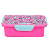 Eazy Kids Unicorn Lunch Box Set And Tritan Water Bottle with 2in1 drinking Flip Lid And Sipper 650ml - Pink