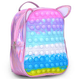 Eazy Kids Unicorn Pop-it Ears Bag 10Inch - Pink