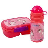 Eazy Kids Lunch Box With Bottle - Pink