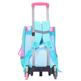 Eazy Kids Unicorn School Bag With Trolley - Green