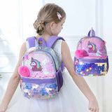 Eazy Kids Unicorn Sparkle Backpack 13Inch - Pink