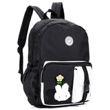 Eazy Kids Vogue School Bag 16Inch With Bento Lunch Box - Black
