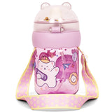 Eazy Kids Water Bottle 580ml With straw - Purple