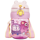 Eazy Kids Water Bottle 580ml With straw - Purple