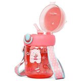 Eazy Kids Water Bottle 580ml With straw - Rose Red