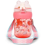 Eazy Kids Water Bottle 580ml With straw - Rose Red