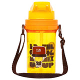 Eazy Kids Water Bottle 500ml With Straw And Strap - Yellow