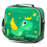 Eazy Kids Dino Lunch Box And Water Bottle With Bag - Green