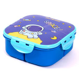 Eazy Kids Space Lunch Box And Water Bottle With Bag - Blue