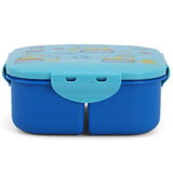 Eazy Kids Construction Square Bento Lunch Box - Blue