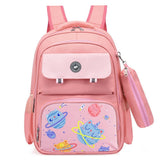 Eazy Kids Unicorn Planet School Bag 18Inch With Pencil Case - Pink