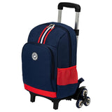 Eazy Kids School Bag With Trolley 16Inch - Blue/ Red