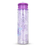 Eazy Kids Mermaid Tritan Double Wall Glitter Water Bottle With Carry handle 550ml - Purple