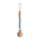 Mushie Pacifier Clips Eva Cadet Blue - Laadlee