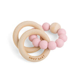 Anvi Baby Wood and Silicone Teether - Periwinkle