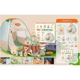 Stem Mini Camper Tent And Gear Play Kit - 13Pcs