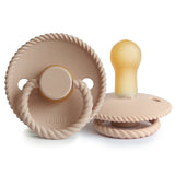 Frigg Rope Silicone Baby Pacifier 6M-18M, 1Pack, Croissant - Size 2 - Laadlee