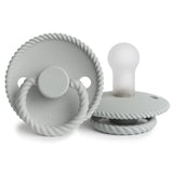 Frigg Rope Latex Baby Pacifier 0-6M, 1Pack, Silver Gray - Size 1 - Laadlee