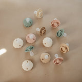 Frigg Daisy Silicone Baby Pacifier 6M - 18M, 2Pack, Aurora/Croissant - Size 2 - Laadlee