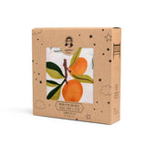 Anvi Baby Organic Bamboo Muslin Fitted Sheet - Orange Fields