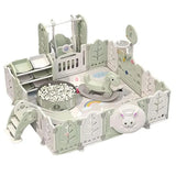 Factual Toys All-in-1 Luxury Kids Playpen With Multiple Activities - Green