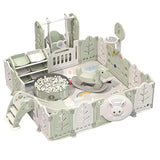 Megastar Baby Playpen Kids Playhouse With Multiple Activities - Green