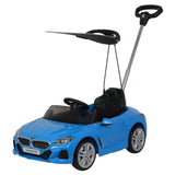 BMW Push Car With Canopy - Blue