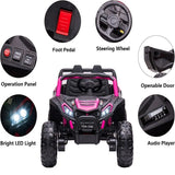 Factual Toys Electric Power Ride On Buggy Utv 24V - Pink