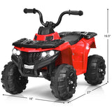 Factual Toys Kids Electric ATV Ride-On Quad Bike 6V - Red