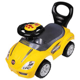 MYTS Mega Ride-On Push Car With Parent Handle And Safety Guard - Yellow