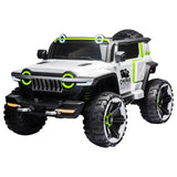 Factual Toys 2 Seater 4X4 Super Ride On Jeep 12V - White