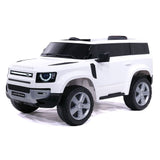 Land Rover Defender Ride On Truck With Remote Control 12V - White