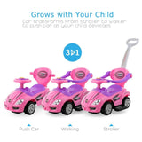 Factual Toys Megacar Canopy Kids 3-in-1 Push Car - Pink