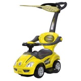 Factual Toys Megacar Canopy Kids 3-in-1 Push Car - Yellow