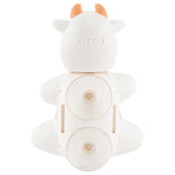 Flipper Oral Hygienic Set Fun Animal Kids Toothbrush With Holder - Cow