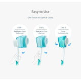 Flipper Bristles Soft Toothbrush with Cover - Pack of 2