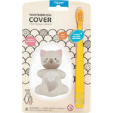 Flipper Oral Hygienic Set Fun Animal Kids Toothbrush With Holder - Cat