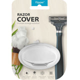 Flipper Hygienic Razor Cover with Suction Cups - White