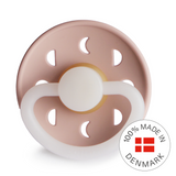 Frigg Moon Phase Latex Baby Pacifier 6M-18M, 1Pack, Blush Night - Size 2 - Laadlee