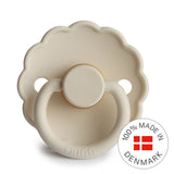 Frigg Daisy Latex Baby Pacifier 6M-18M, 1Pack, Cream - Size 2 - Laadlee