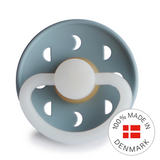Frigg Moon Phase Latex Baby Pacifier 6M-18M, 1Pack, Stone Blue Night - Size 2 - Laadlee